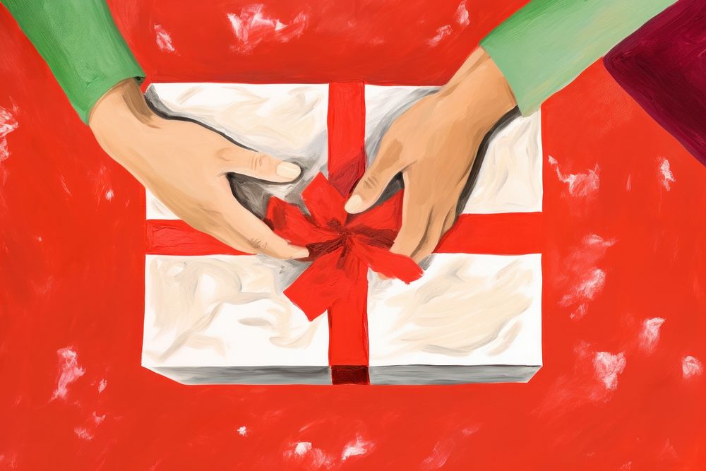 Christmas gift box christmas holding love. AI generated Image by rawpixel.