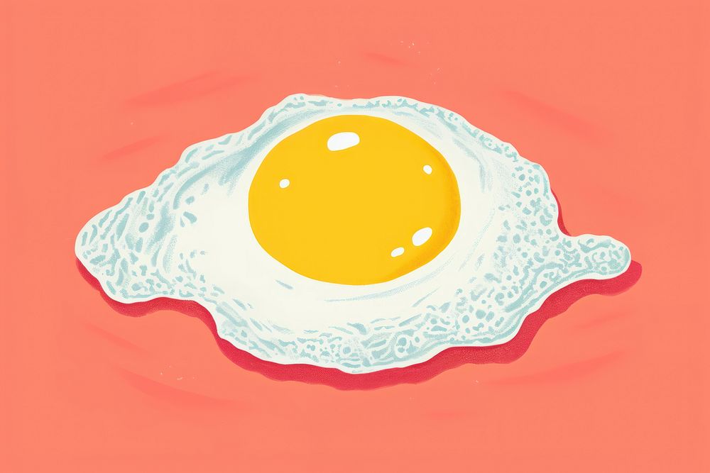 Fried egg food breakfast freshness. AI generated Image by rawpixel.