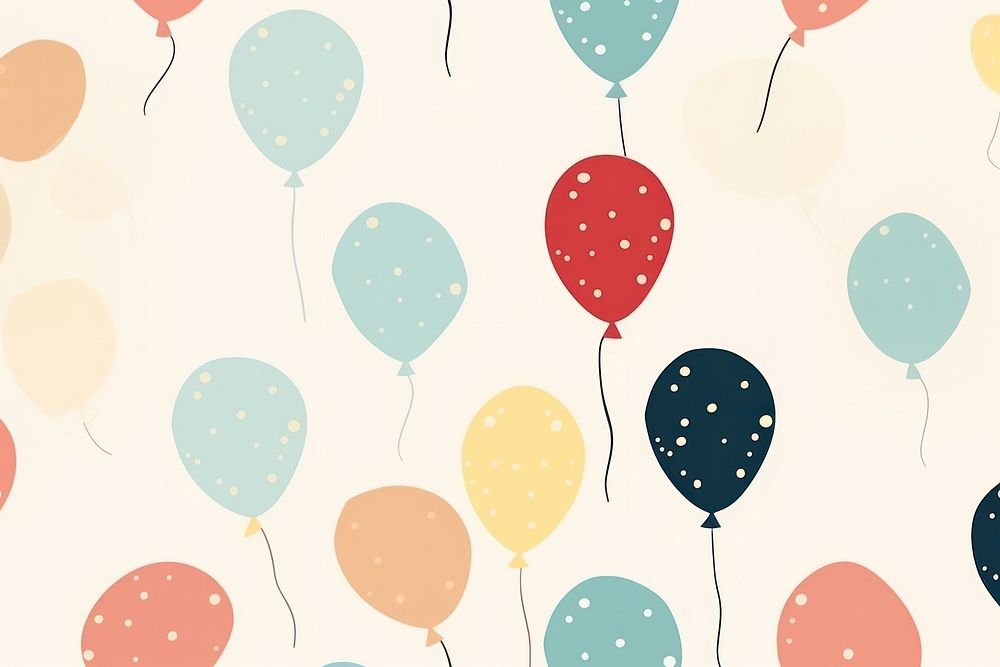 Balloon pattern celebration anniversary. AI generated Image by rawpixel.