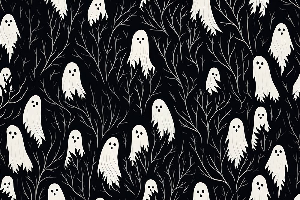 Ghost pattern backgrounds creativity. AI generated Image by rawpixel.