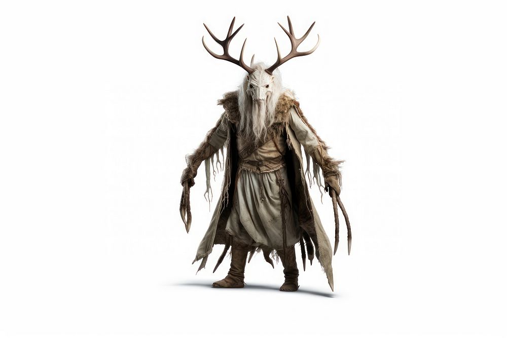 Nordic folklore creature wildlife fantasy antler. AI generated Image by rawpixel.