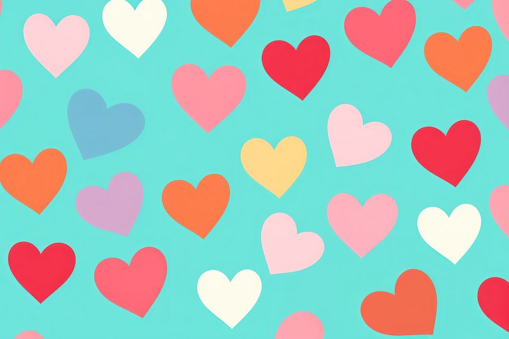 Heart backgrounds pattern creativity. AI generated Image by rawpixel.