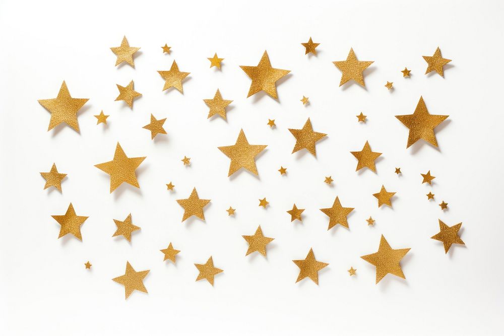 Golden Stars backgrounds confetti star. AI generated Image by rawpixel.