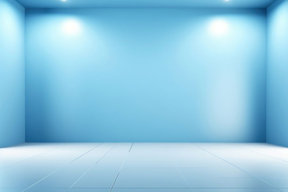 Light blue empty wall floor backgrounds light. 