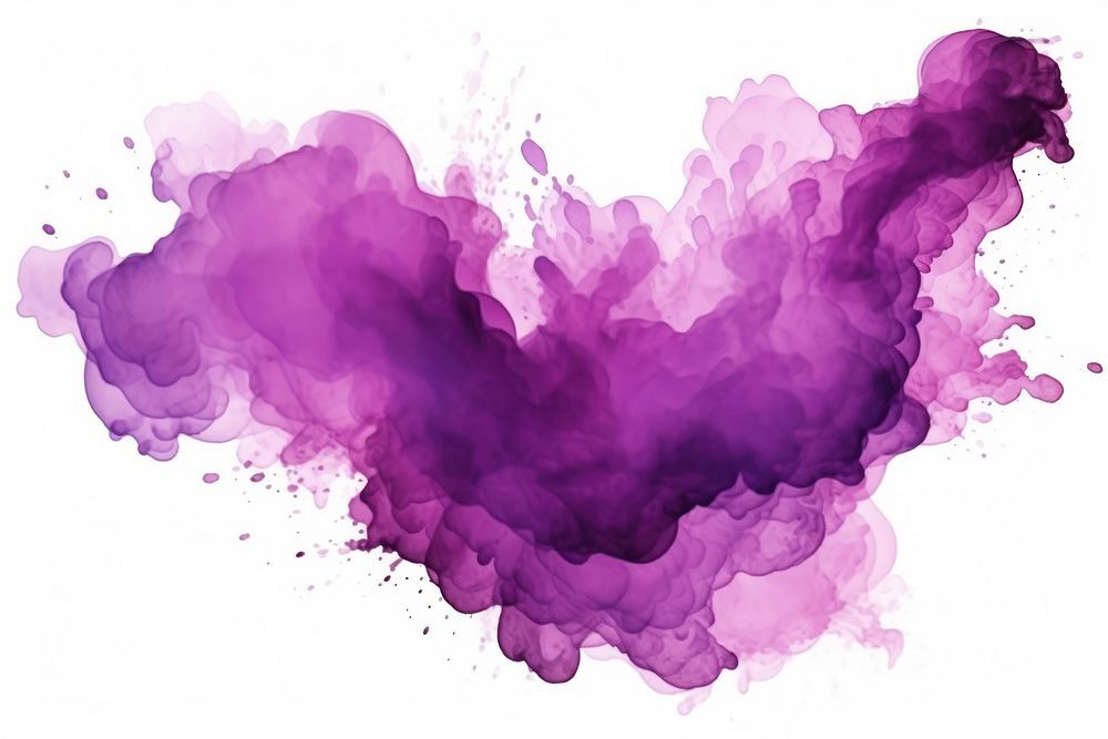 Purple Watercolor Splash purple backgrounds white background. AI generated Image by rawpixel.