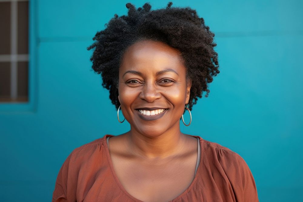 African american woman smiling adult smile. AI generated Image by rawpixel.