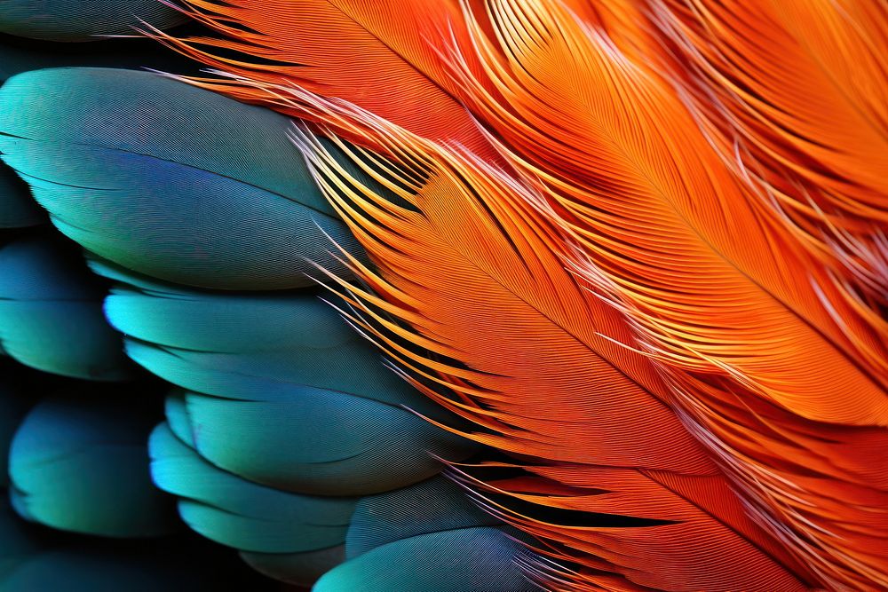 Animal backgrounds feather pattern. AI generated Image by rawpixel.