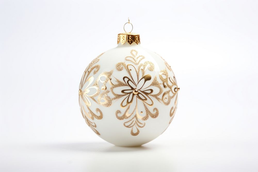 Bauble jewelry white white background. AI generated Image by rawpixel.
