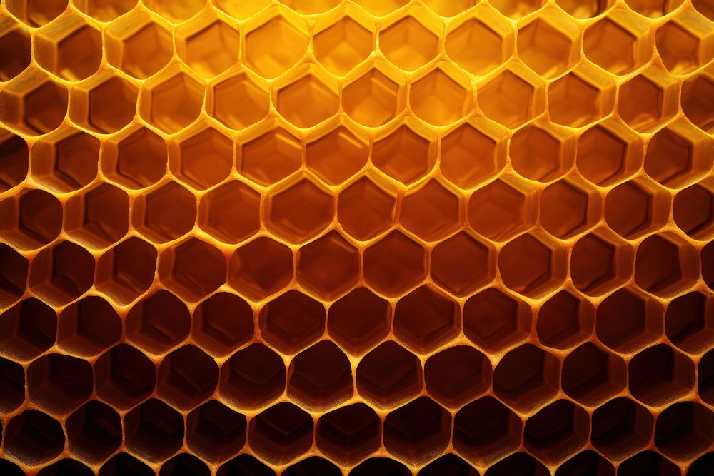 Beehive honeycomb backgrounds pattern. AI generated Image by rawpixel.