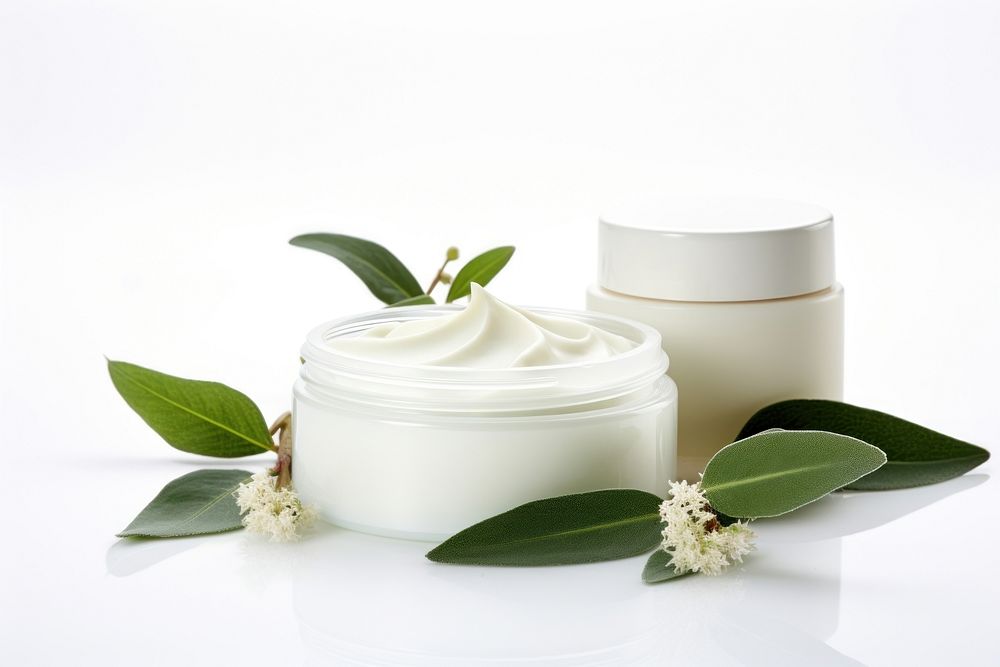 Bodycare product cream plant leaf. AI generated Image by rawpixel.