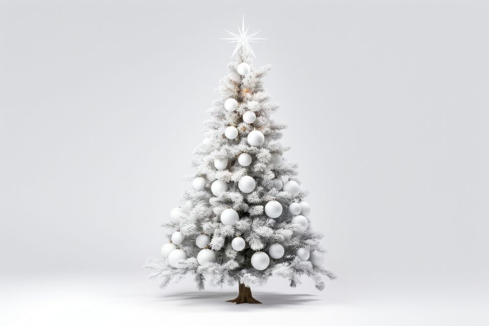 Christmas tree christmas plant white. AI generated Image by rawpixel.