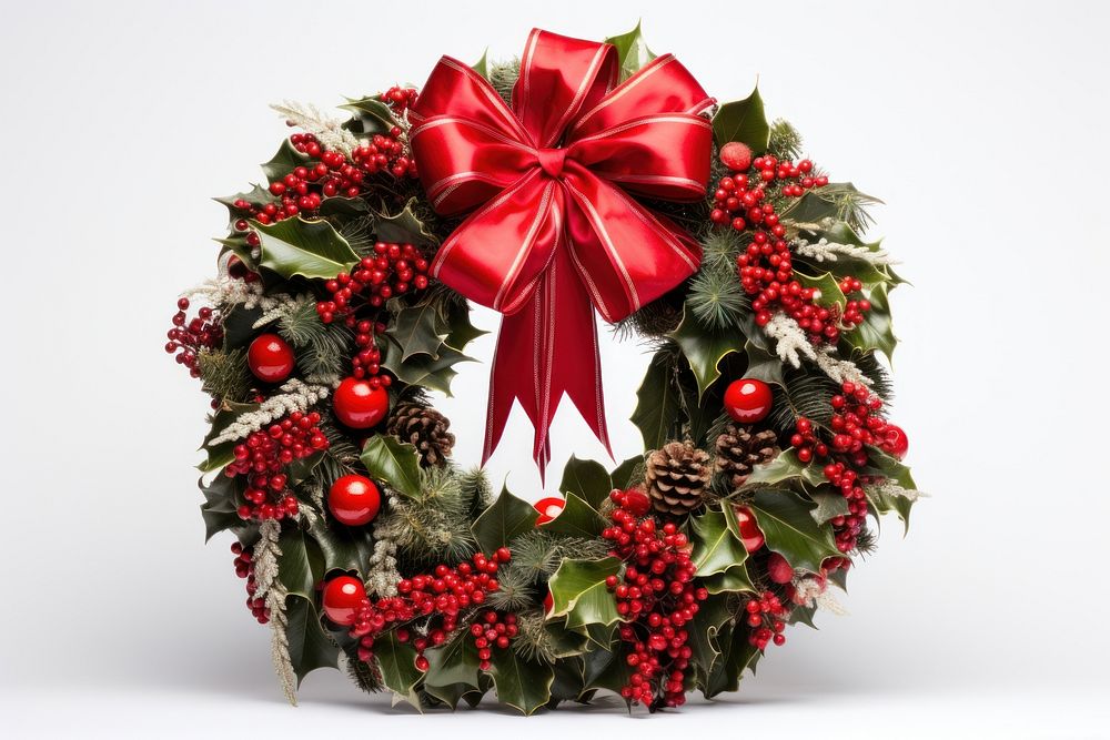 Christmas Wreath christmas wreath plant. AI generated Image by rawpixel.