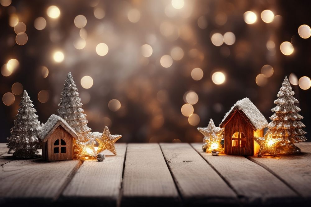 Christmas decoration wood christmas decorations. AI generated Image by rawpixel.
