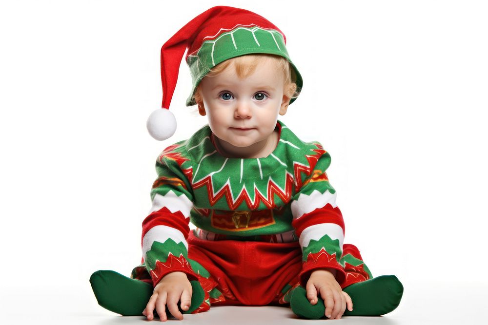 Christmas Elf christmas portrait costume. AI generated Image by rawpixel.