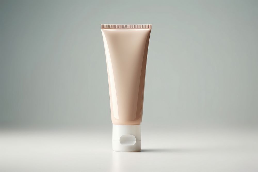 Cosmetic tube cosmetics toothpaste sunscreen. AI generated Image by rawpixel.