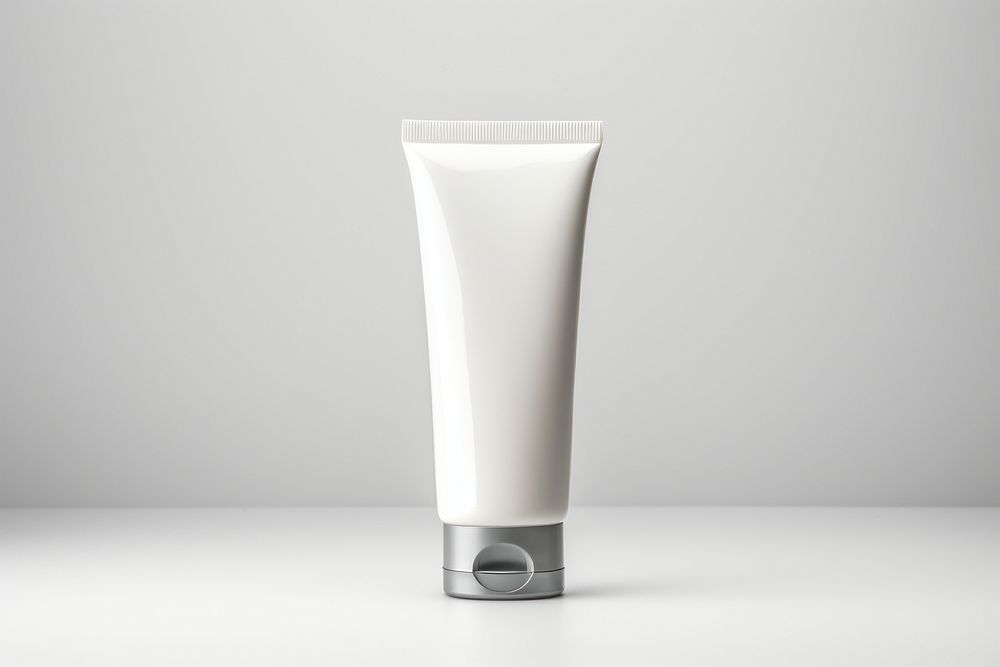 Cosmetic tube bottle white background technology. AI generated Image by rawpixel.