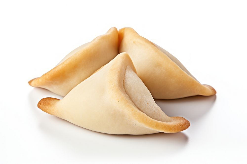 Fortune Cookie food white background simplicity. AI generated Image by rawpixel.