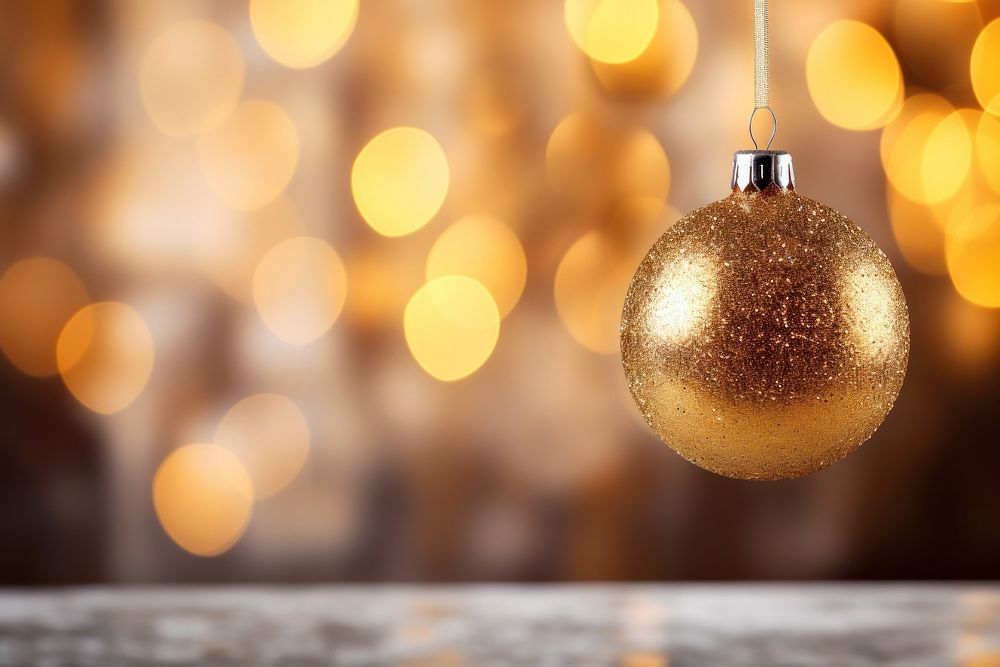 Golden christmas tree decoration lighting illuminated celebration. AI generated Image by rawpixel.