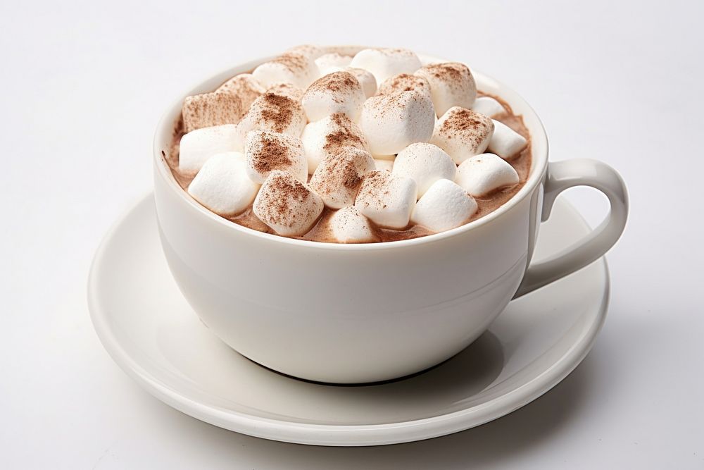 Hot cocoa dessert coffee drink. AI generated Image by rawpixel.
