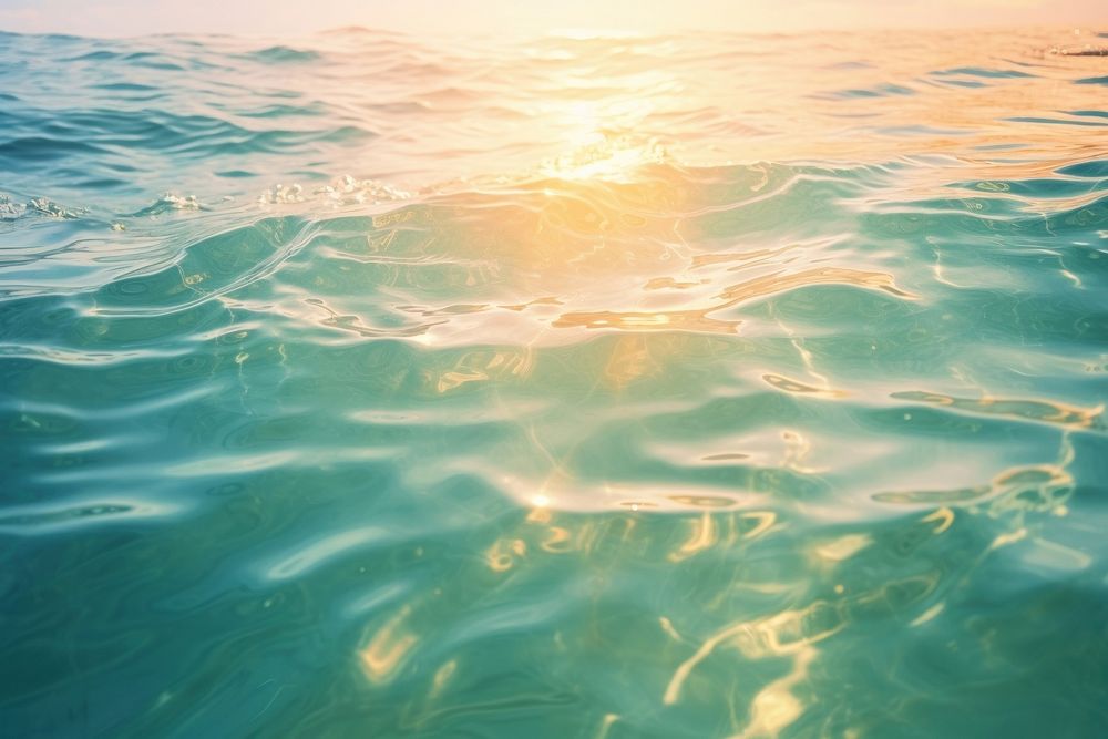 Sea surface sunlight outdoors swimming. AI generated Image by rawpixel.
