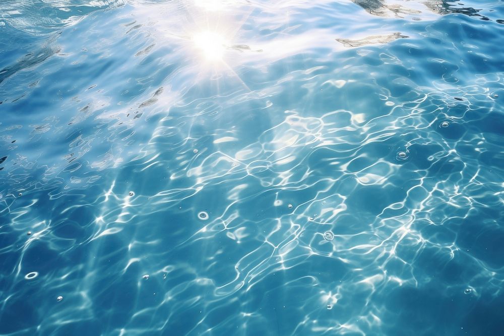 Sea surface underwater sunlight outdoors. AI generated Image by rawpixel.