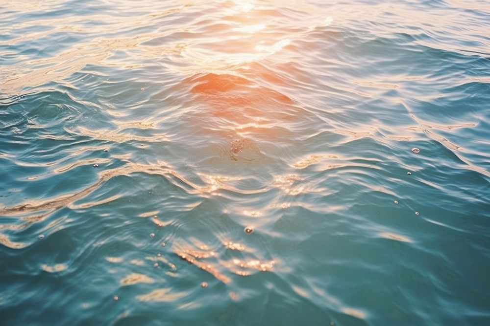 Sea surface outdoors swimming nature. AI generated Image by rawpixel.