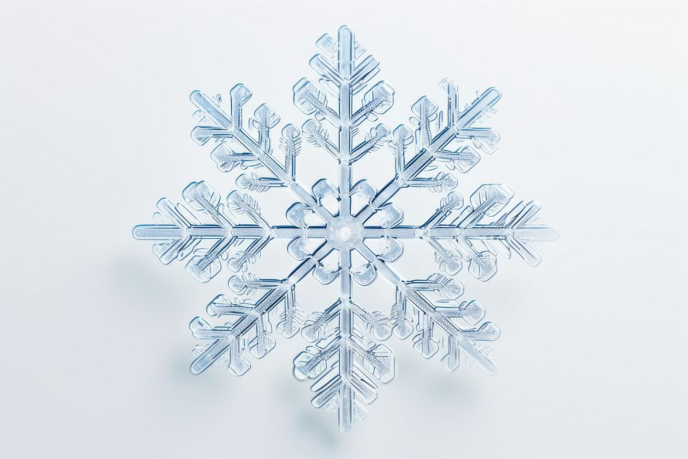 Snowflake snowflake white white background. AI generated Image by rawpixel.