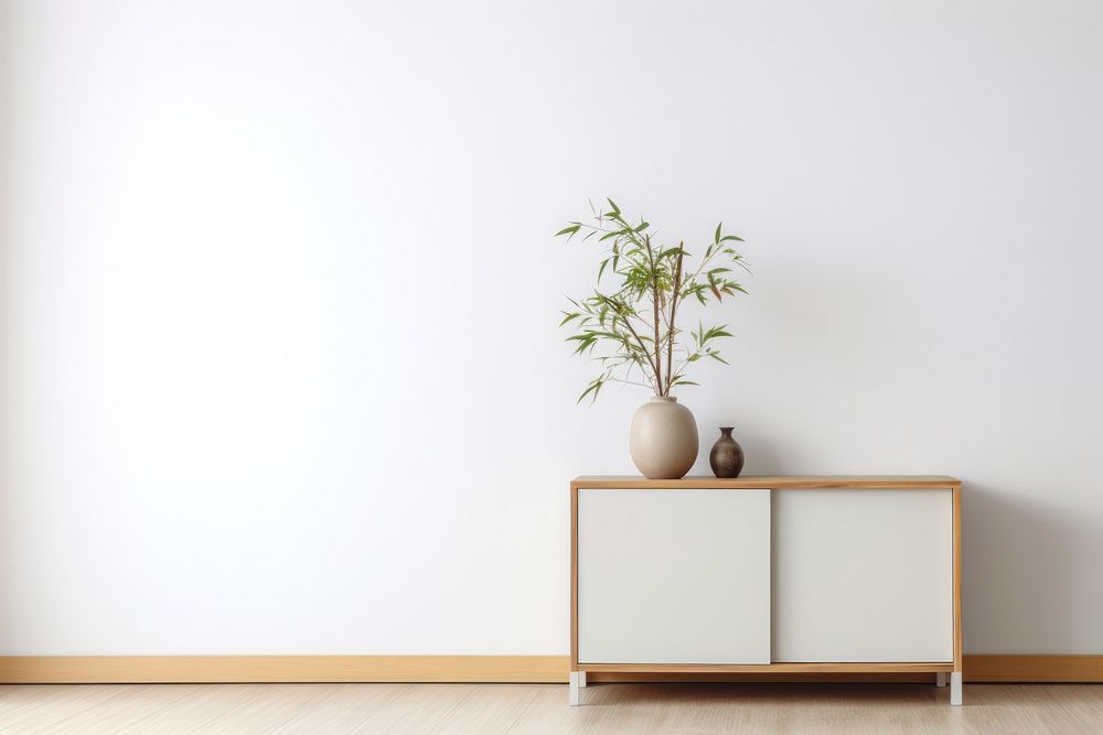 Minimalist cabinet architecture furniture sideboard. AI generated Image by rawpixel.