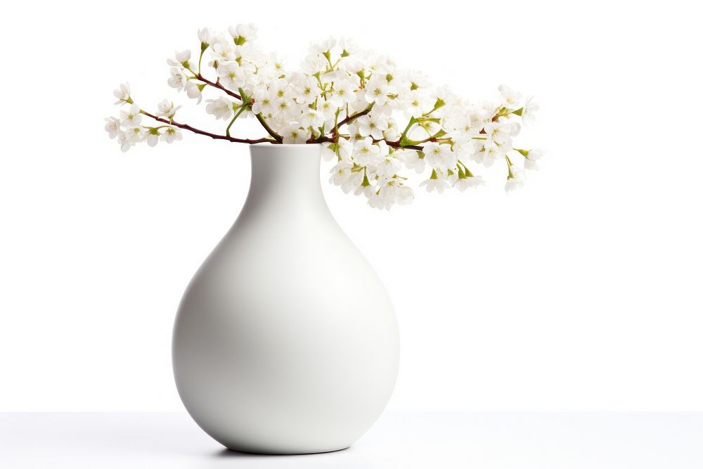 Modern vase blossom flower plant. AI generated Image by rawpixel.