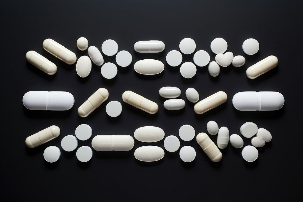 Medicinal pill capsule antioxidant. AI generated Image by rawpixel.