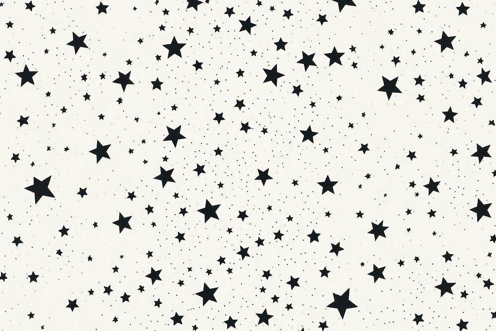 Stars print pattern white paper. AI generated Image by rawpixel.
