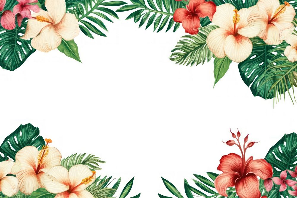 Flower backgrounds hibiscus pattern. AI generated Image by rawpixel.