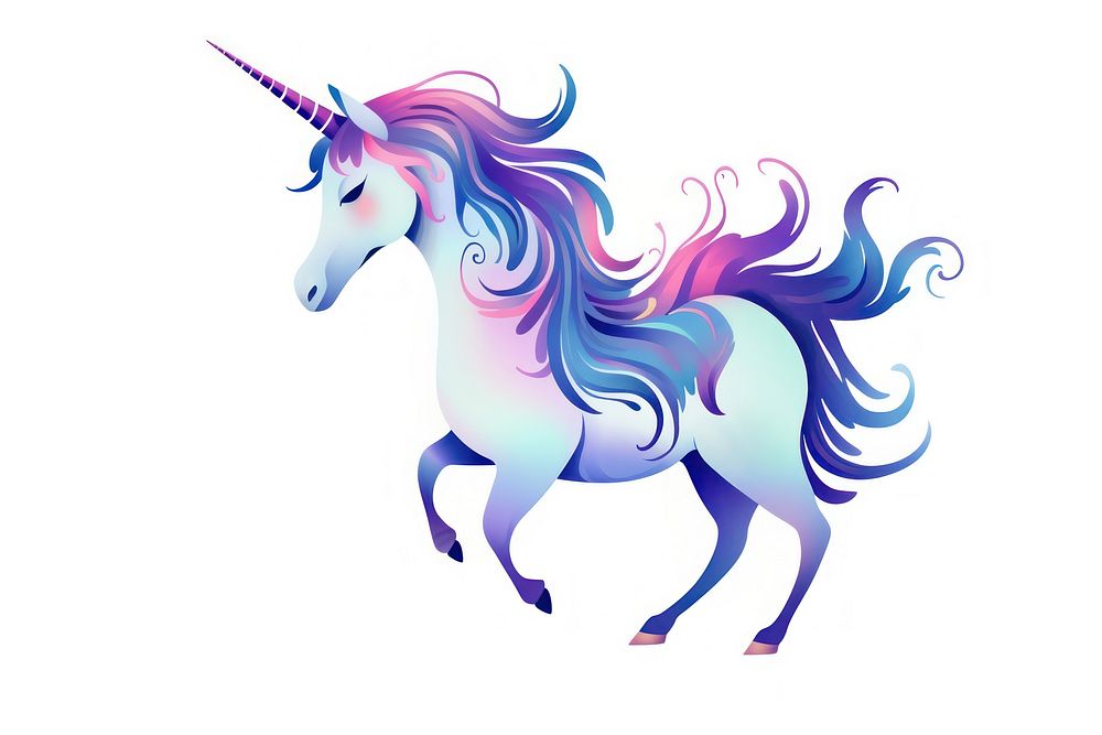 Unicorn animal mammal horse. AI generated Image by rawpixel.