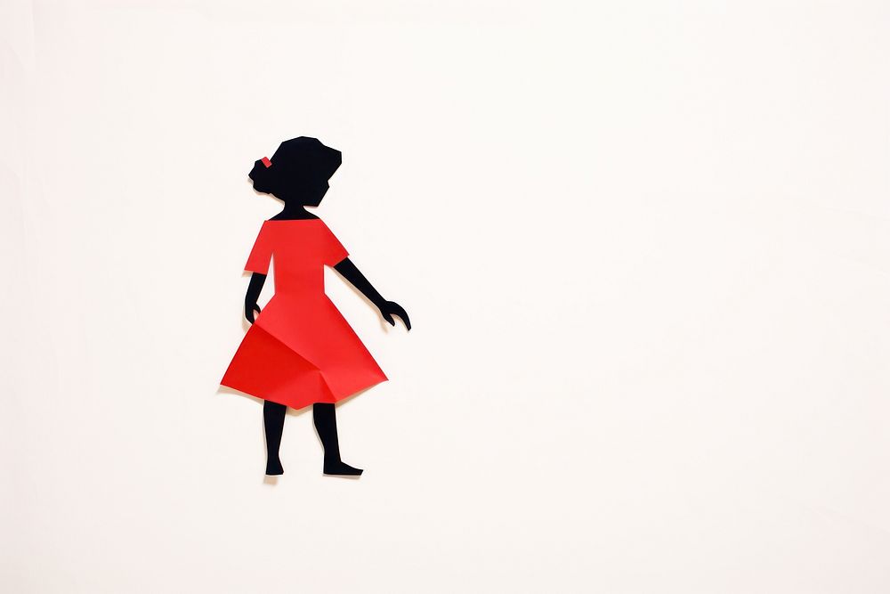 Child silhouette white background recreation. AI generated Image by rawpixel.