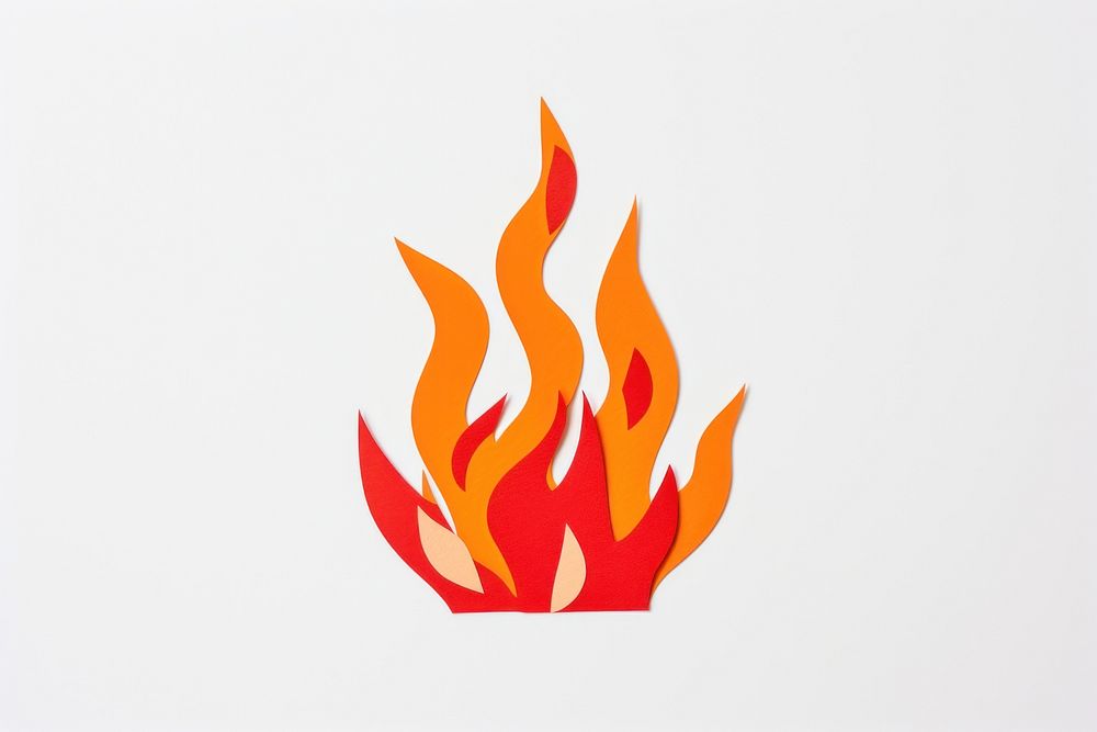 Fire white background creativity glowing. AI generated Image by rawpixel.