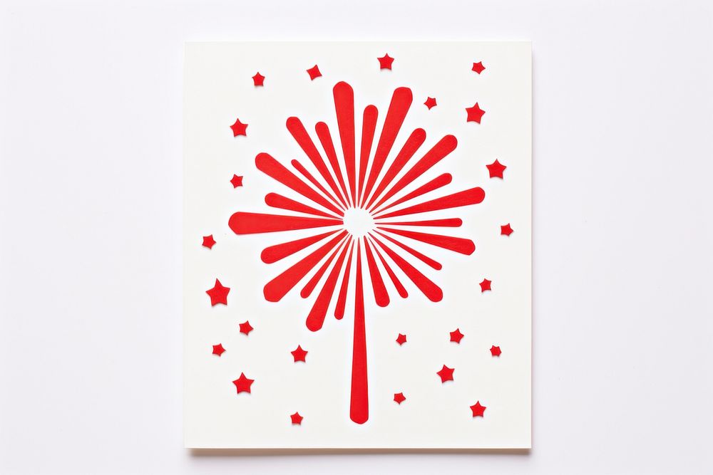 Firecracker paper art calligraphy. AI generated Image by rawpixel.