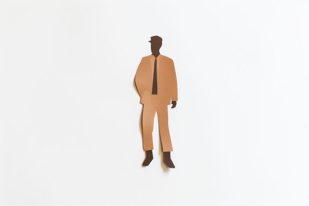 Man standing adult white background. AI generated Image by rawpixel.