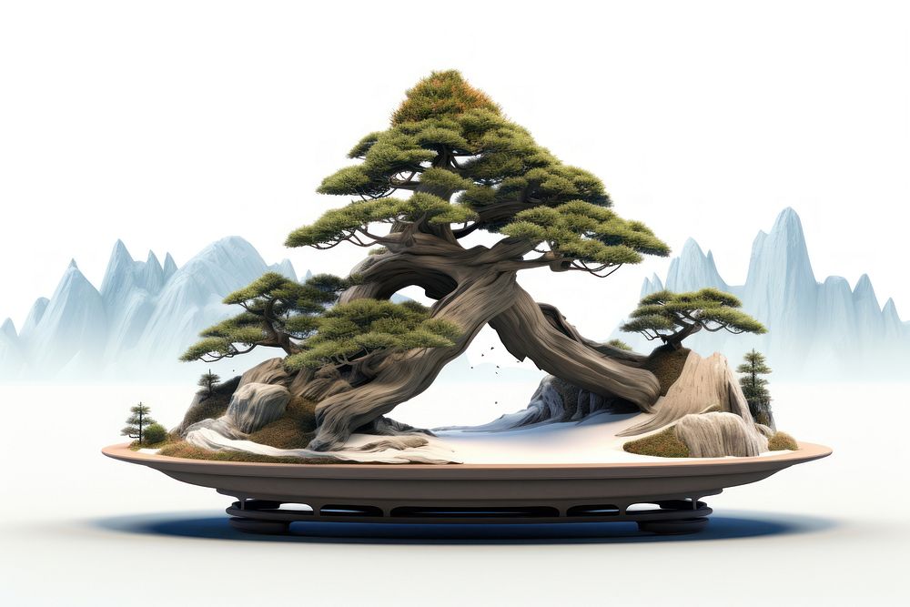 Bonsai plant tree tranquility. 