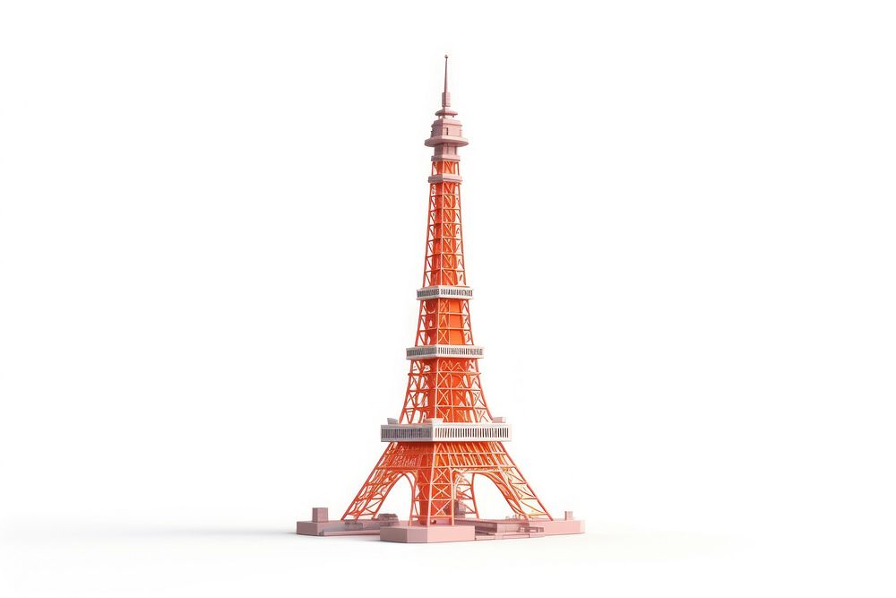 Tokyo tower architecture building landmark. AI generated Image by rawpixel.