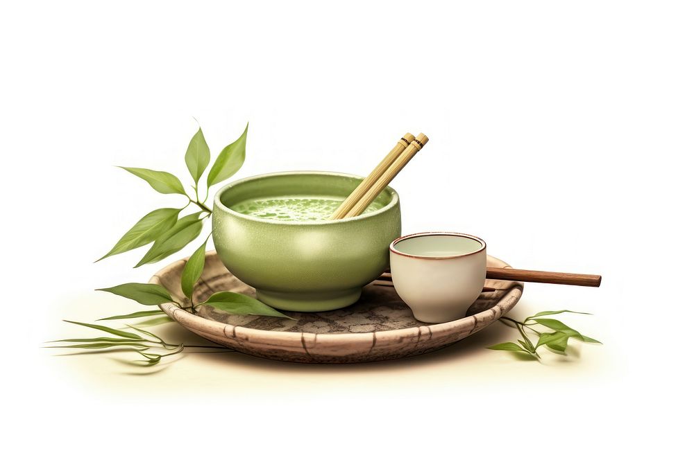 Matcha Latte Ancient brewing method drink plant herbs. AI generated Image by rawpixel.