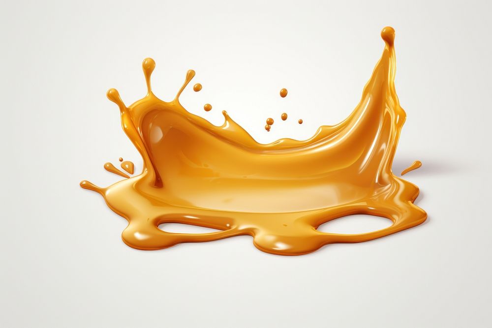Splash of caramel simplicity splattered splashing. AI generated Image by rawpixel.