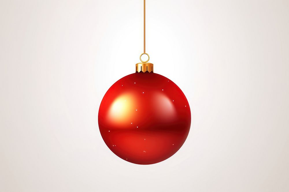 Hanging red christmas ball hanging illuminated celebration. AI generated Image by rawpixel.