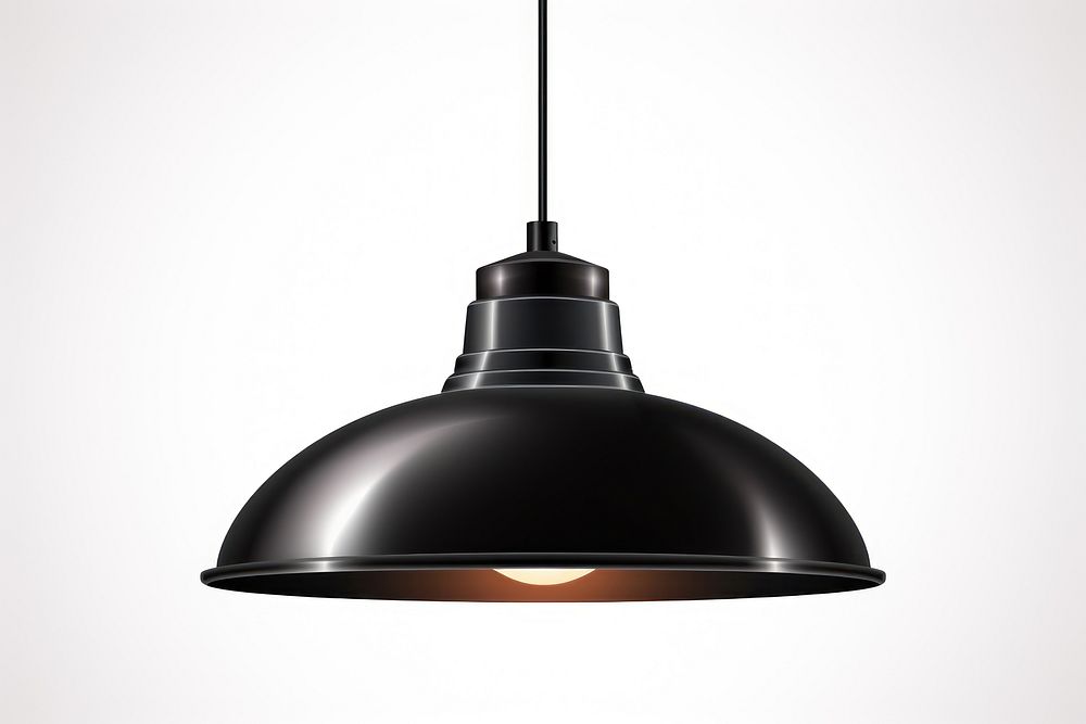 Black ceiling lamp chandelier lampshade electricity. AI generated Image by rawpixel.