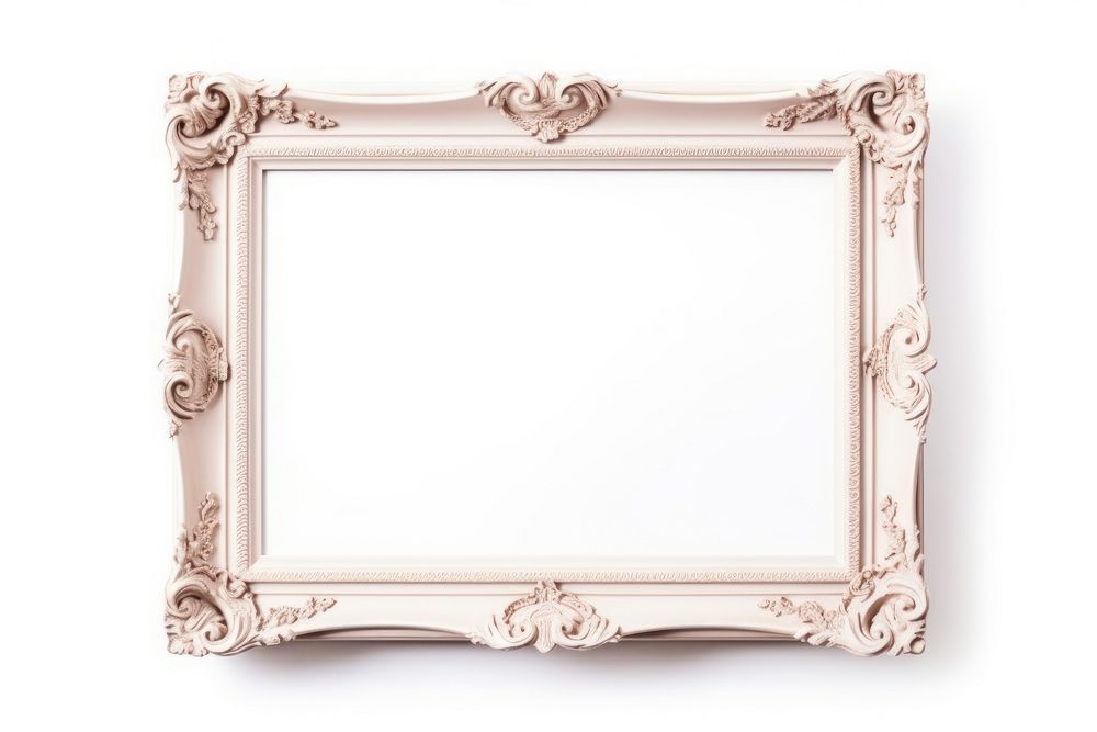 Wooden Picture Frame frame white background picture frame. AI generated Image by rawpixel.