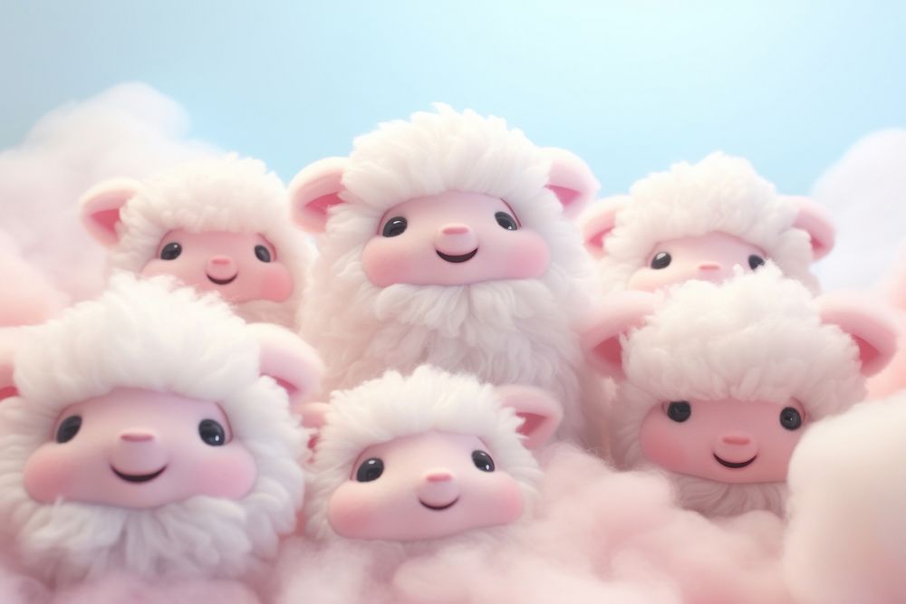 Pig fluffy nature toy. AI generated Image by rawpixel.