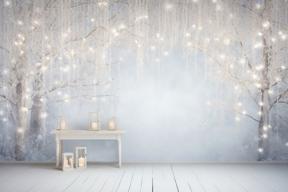 White christmas snow backgrounds winter. AI generated Image by rawpixel.