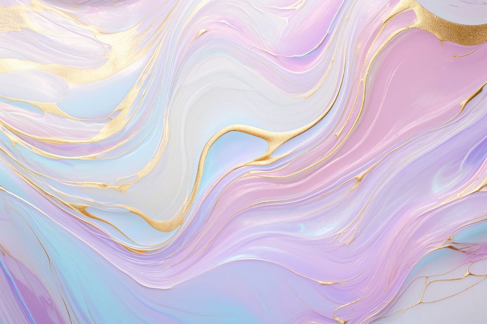 Pastel holographic color with gold glitter pattern curve line. AI generated Image by rawpixel.