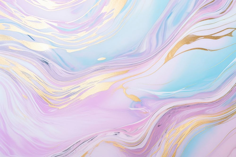 Pastel holographic color with gold glitter curve line backgrounds. AI generated Image by rawpixel.
