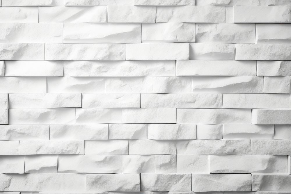 White brick wall texture backgrounds abstract pattern. AI generated Image by rawpixel.