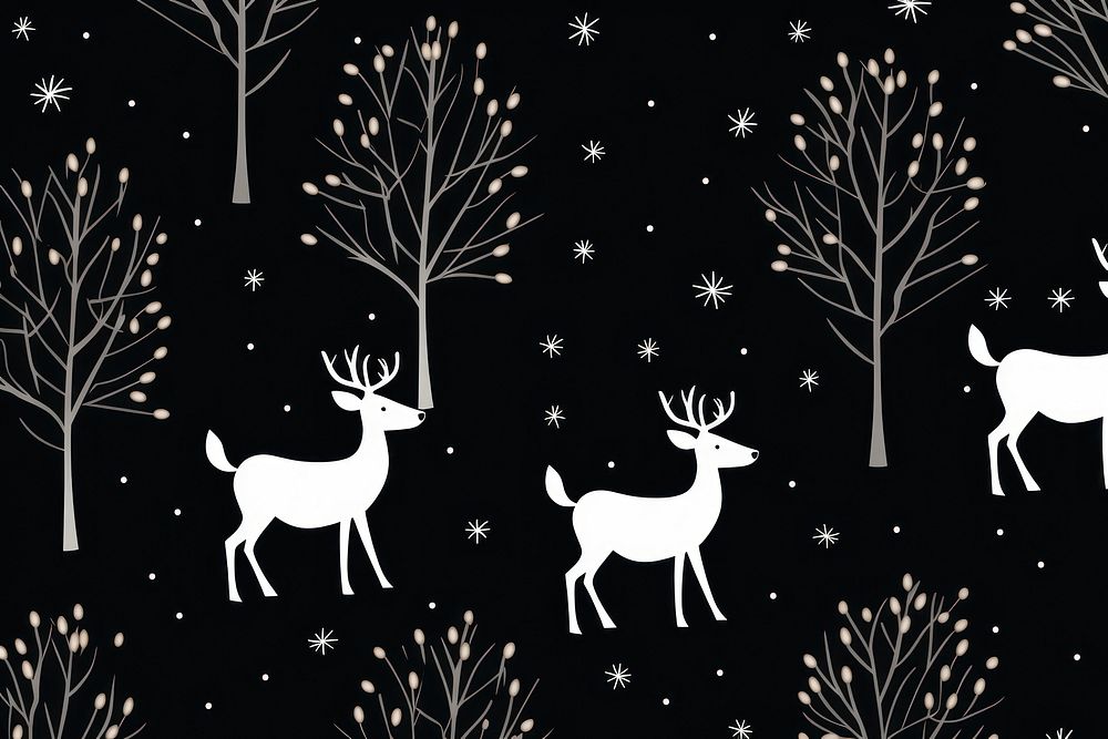 Cute deers backgrounds mammal white. AI generated Image by rawpixel.